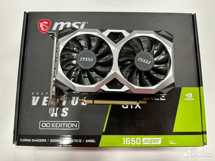 Видеокарта MSI GeForce GTX 1650 super ventus XS OC