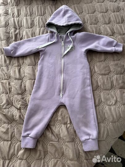 Комбинезон на флисе, поддева на рост 92