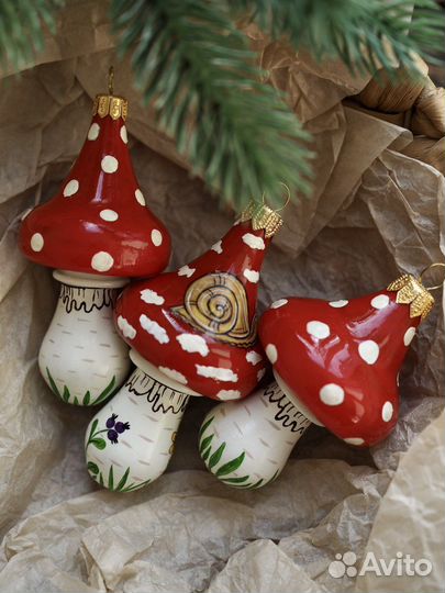 Елочные игрушки стекло