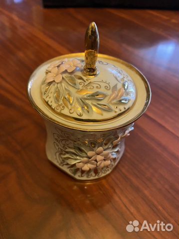 Кисловодский фарфор шкатулка ручная работа