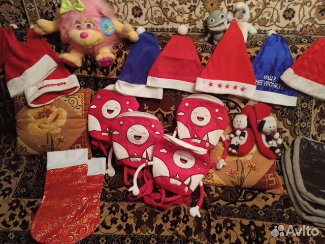 Новогодние рюкзачки, прочая праздничная атрибутика