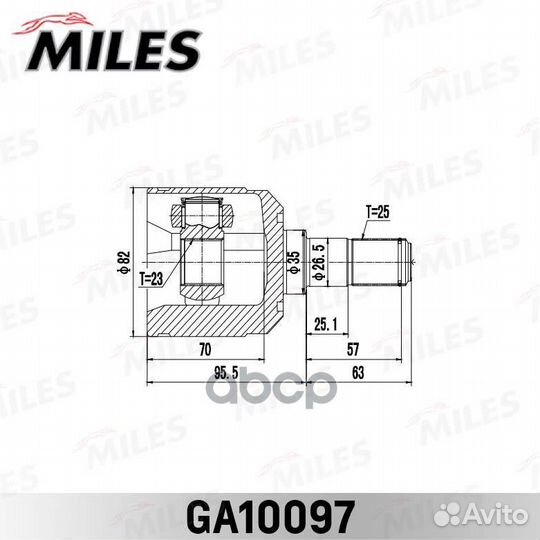 Шрус внутренний mitsubishi space runner 91-98 G
