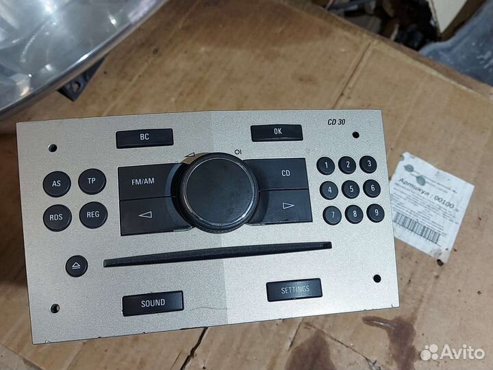 Головное устройство (магнитола )опель астра н