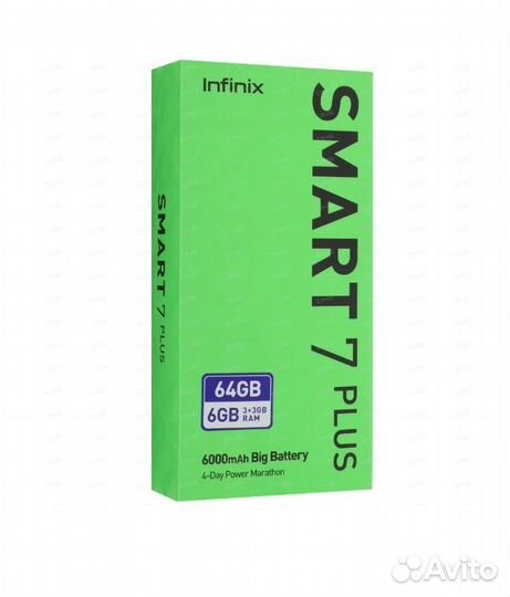 Infinix Smart 7 Plus, 3/64 ГБ