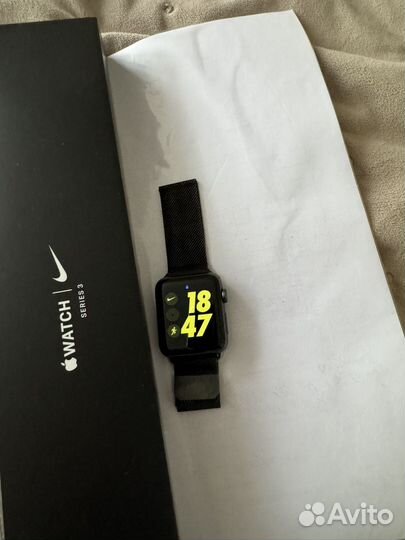 Часы apple watch 3 42mm nike