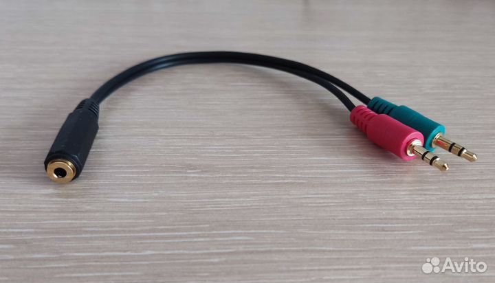 Аудио переходник audio jack 3.5 (новый)