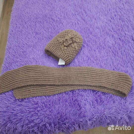 Шапка с шарфом