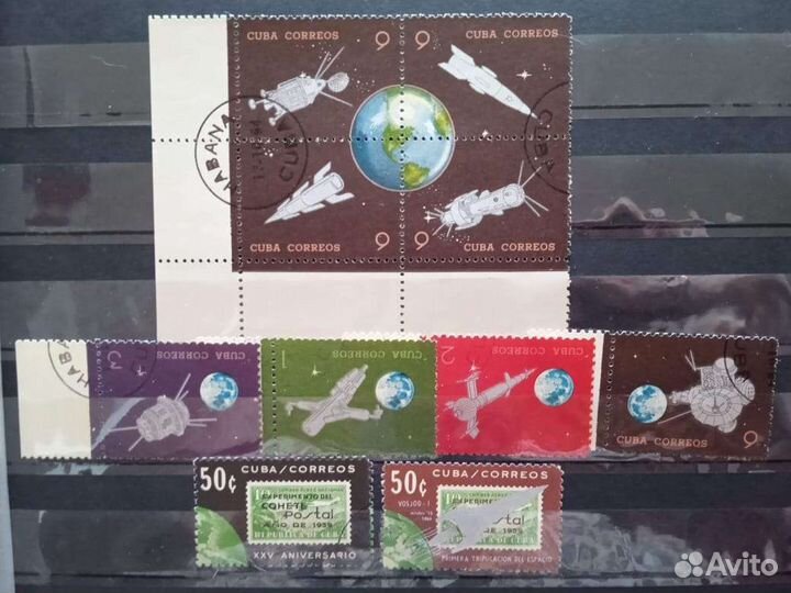 Почтовые марки Куба, Венгрия, Болгария, и др