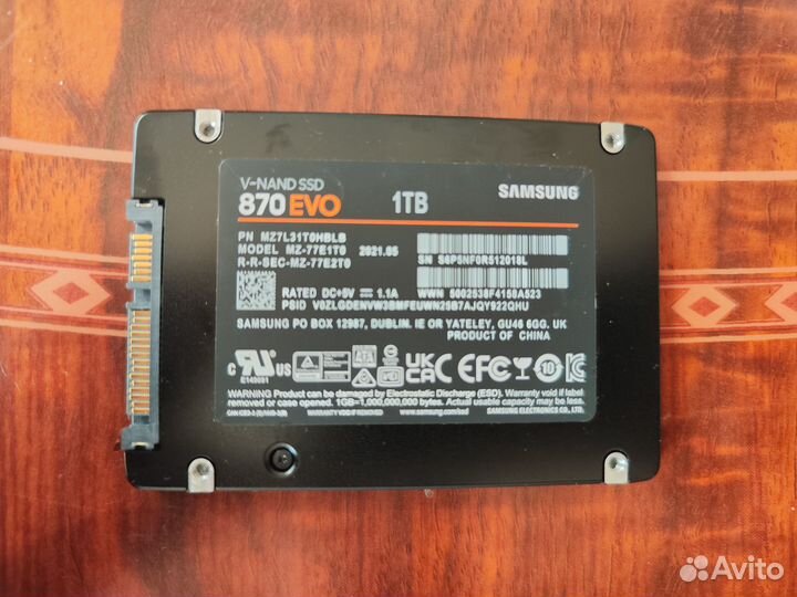 Ssd samsung 870 evo 1tb с проблемой