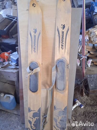 Лыжи длинна154 см,ширина 15 см