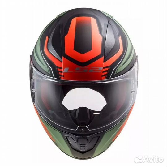 Мотошлем LS2 FF353 rapid gale red-green