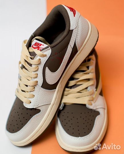 Кроссовки nike air jordan 1 low travis scott