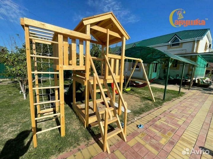 Детская игровая площадка уличная Савушка Мастер 3