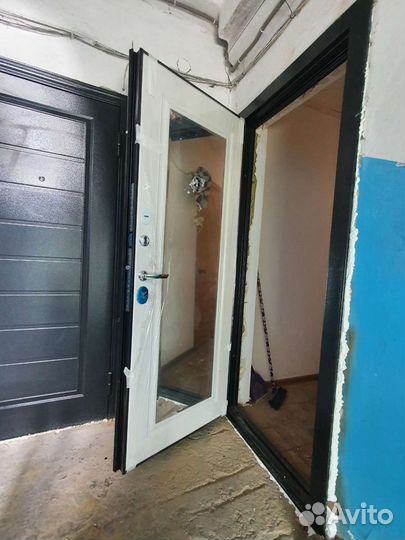 Дверь входная с зеркалом