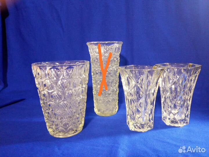 Вазы стекло, хрусталь СССР