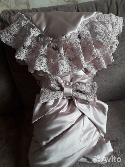 Конверт на выписку для девочки демисезонный