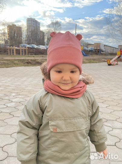 Шапка детская и снуд (обхват головы 46-50)