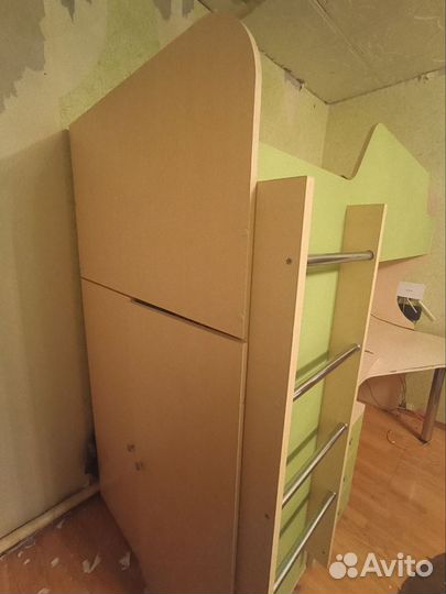 Детская двухярусная кровать с матрасом бу