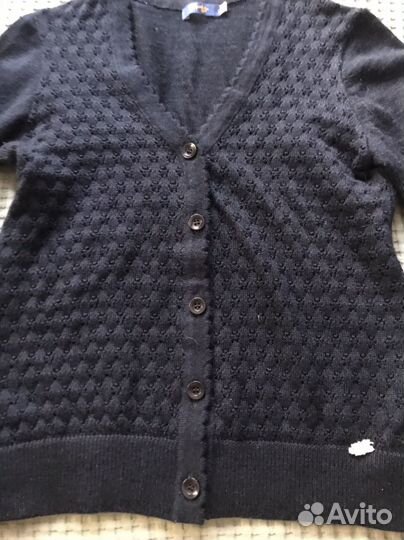 Кардиган 146 для девочки темно-синий