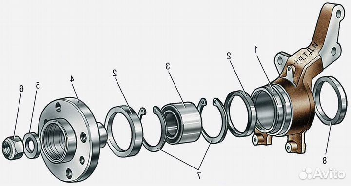 Mazda Tribute I рестайлинг Ступицы