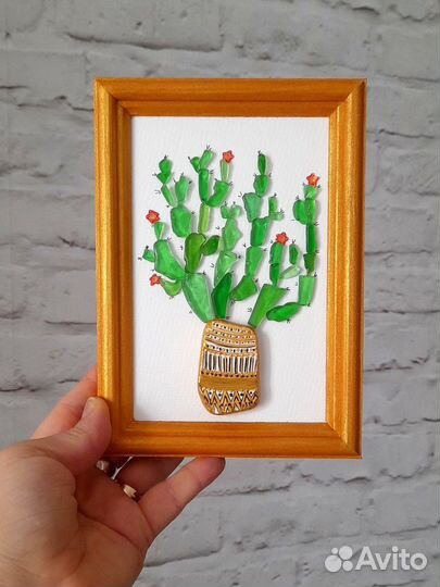 Картина-панно из морского стекла,гальки,керамики