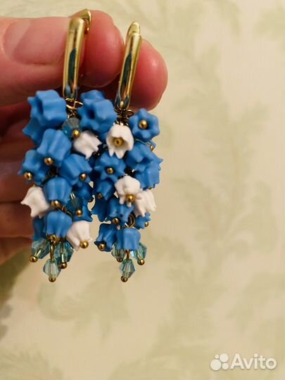 Серьги- ландыши
