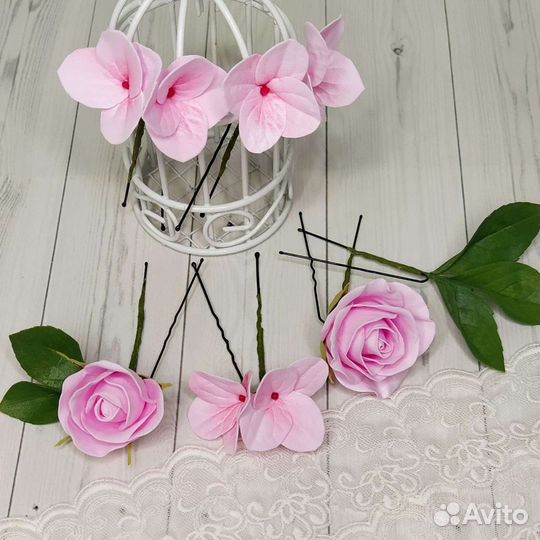 Набор шпилек на выпускной, на свадьбу