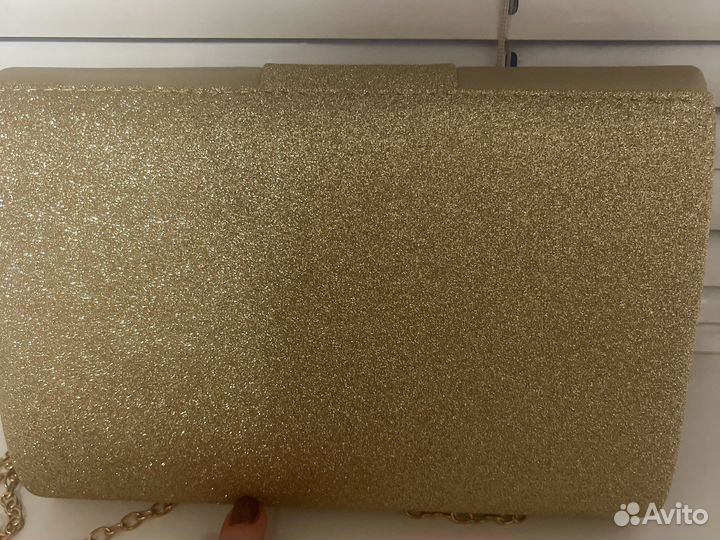 Клатч женский золотистый