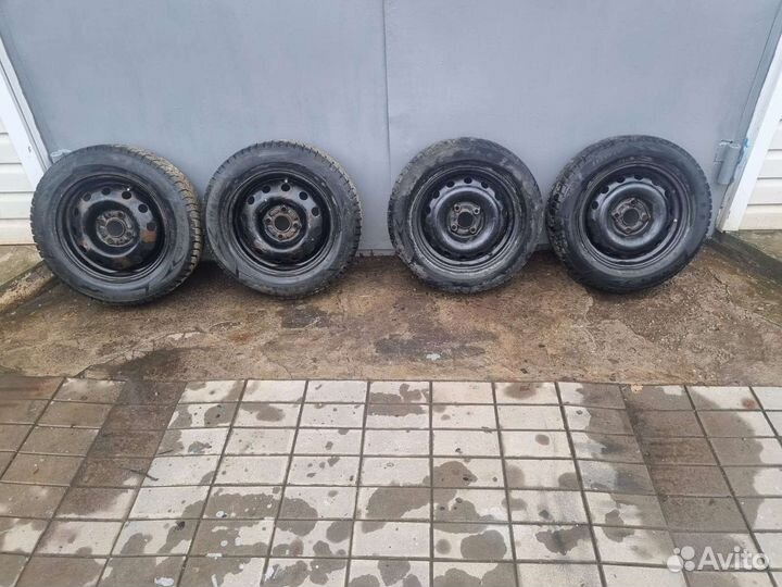 Штампы Р14 с шинами зима шипы 4шт 175 на 65 Р14
