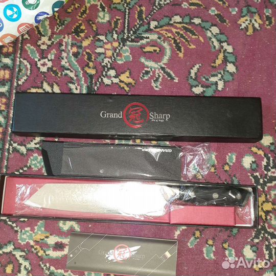 Профессиональный нож Киритцуке,Дамаск,Япония