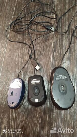 Компьютерные мыши разные проводные