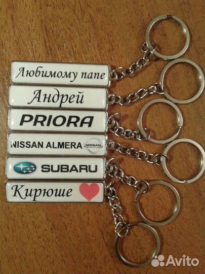 Брелок с госномером авто