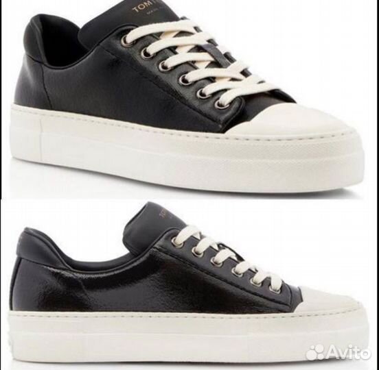 Кеды лаковые черные TomFord оргинал