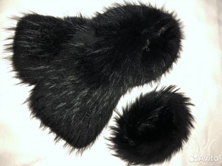 Меховой воротник из енота