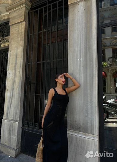 Вязаное платье