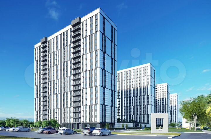 1-к. квартира, 61,6 м², 16/19 эт.