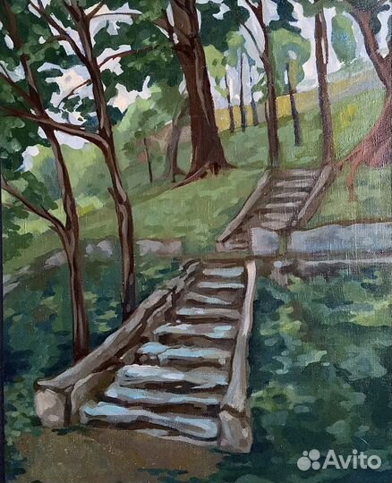 Картина маслом на холсте пейзаж