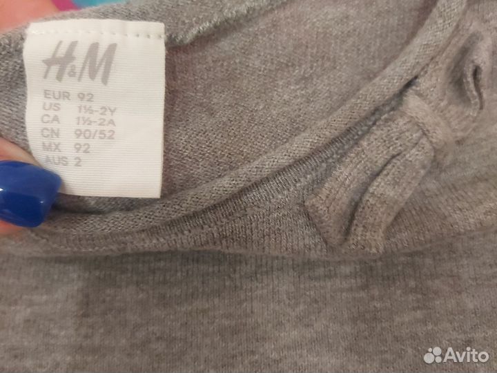 Лонгсливы/джемперы HM 92 размер для девочки