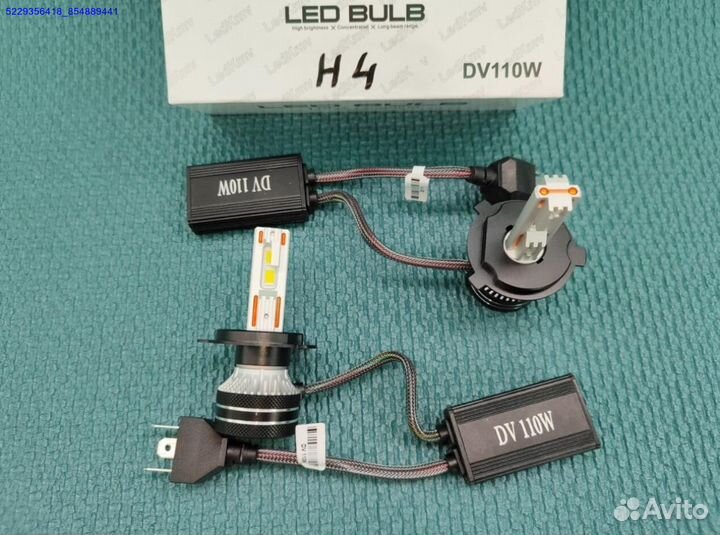 Светодиодные LED лампы H1 H4 H7 H11 H27 HB3 HB4 (А