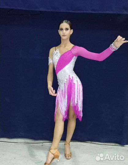 Платье для бальных танцев латина Ю2, молодёжь