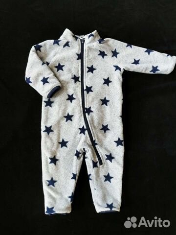 Флисовый комбенизон, шапочки, боди-рубашка