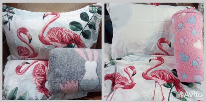 Постельное бельё с пледом