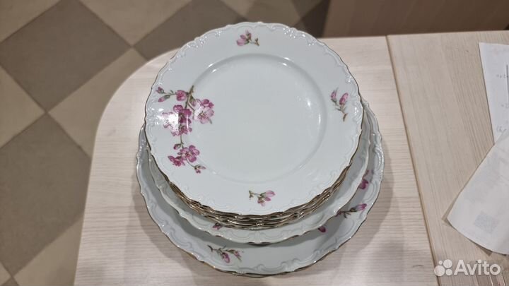 Чайный сервиз kahla гдр сакура фарфор + тарелки