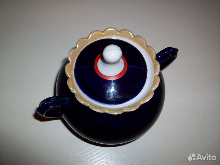 Чайник и сахарница кобальт Довбыш СССР за всё