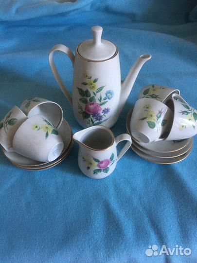 Сервиз кофейный фарфор гдр