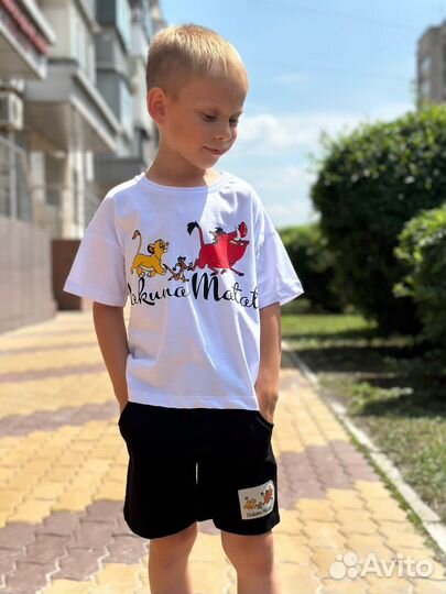 Комплект с шортами для мальчика Король Лев