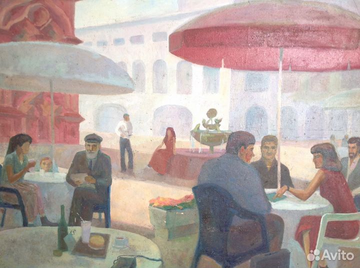 Картина маслом на холсте 1993 год