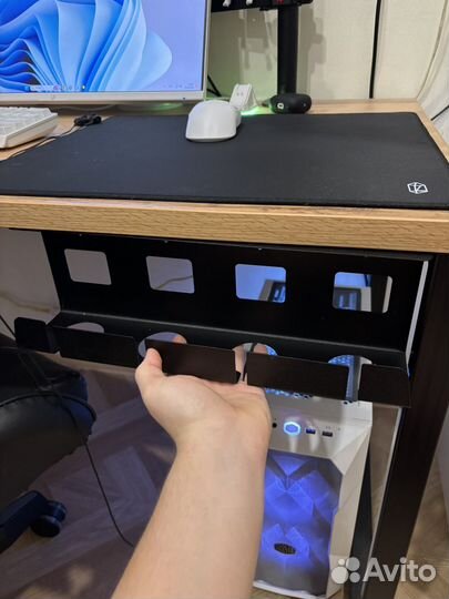 Органайзер, держатель для проводов под стол