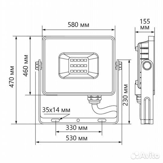 Прожектор Feron LL-927 IP65 400W 6400K 41156
