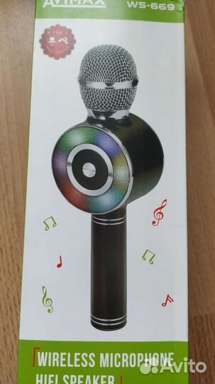 Караоке-микрофон новый в коробке